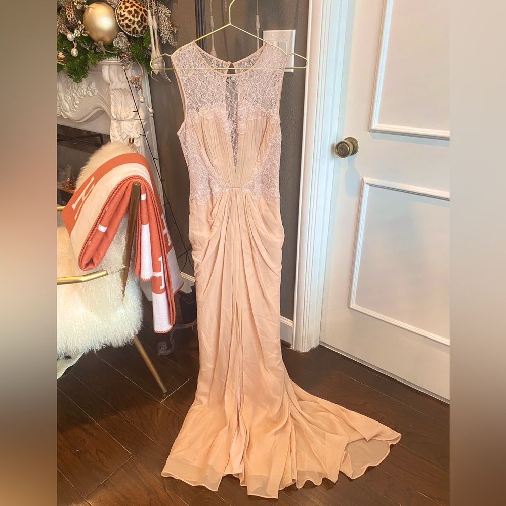 BCBG Light Pink Lace Dress